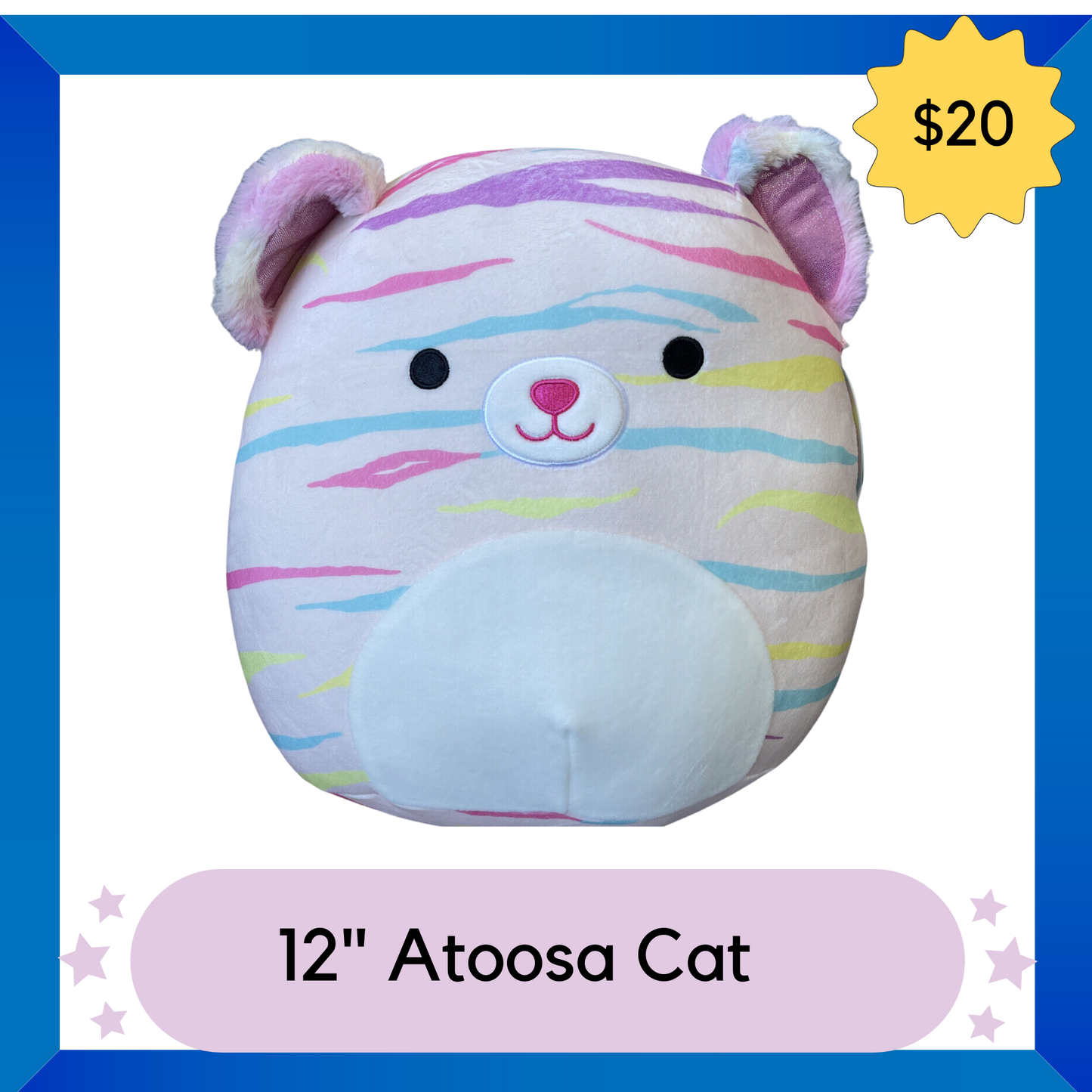 Squishmallows Plush --  Atoosa Cat