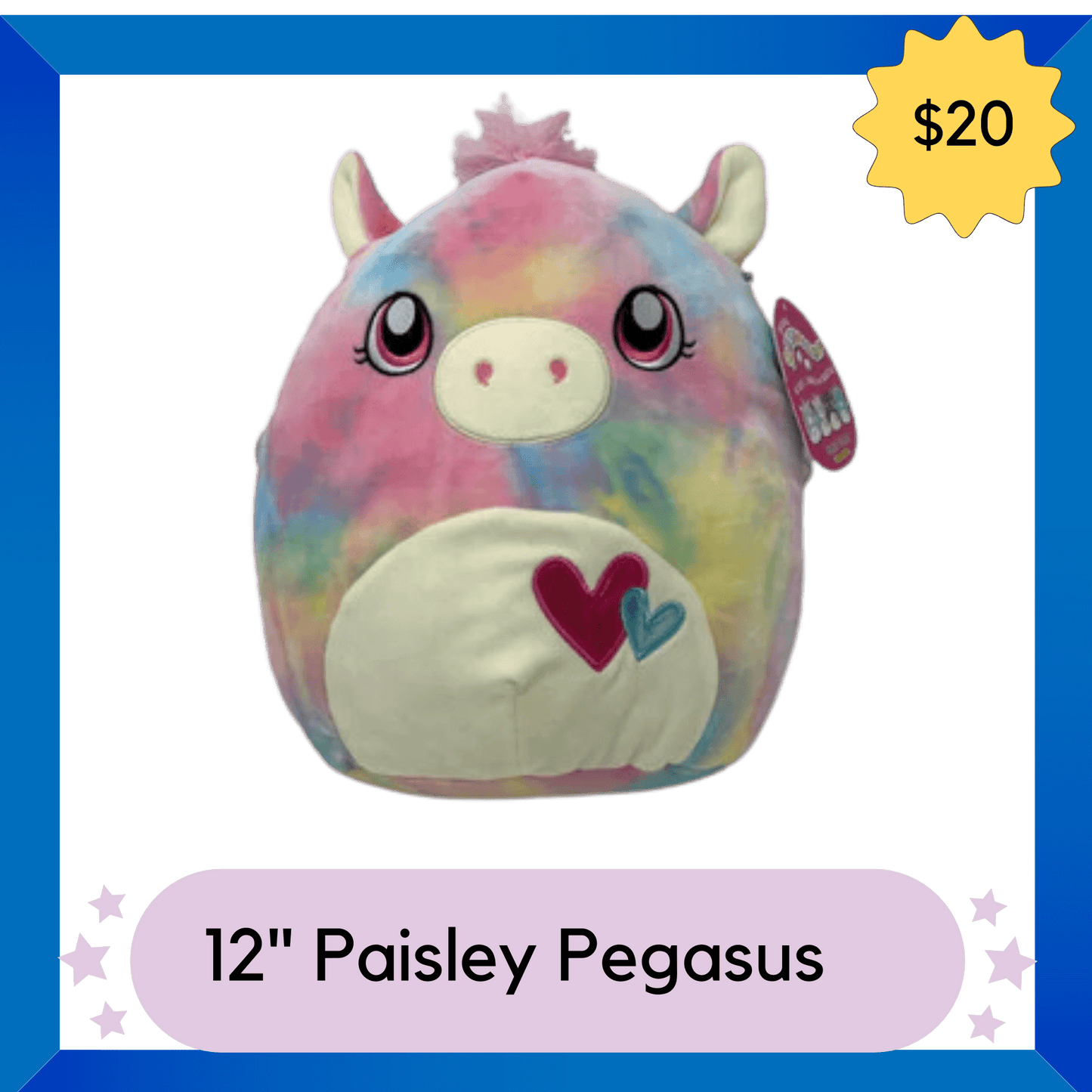 Squishmallows Plush -- Paisley Pegasus