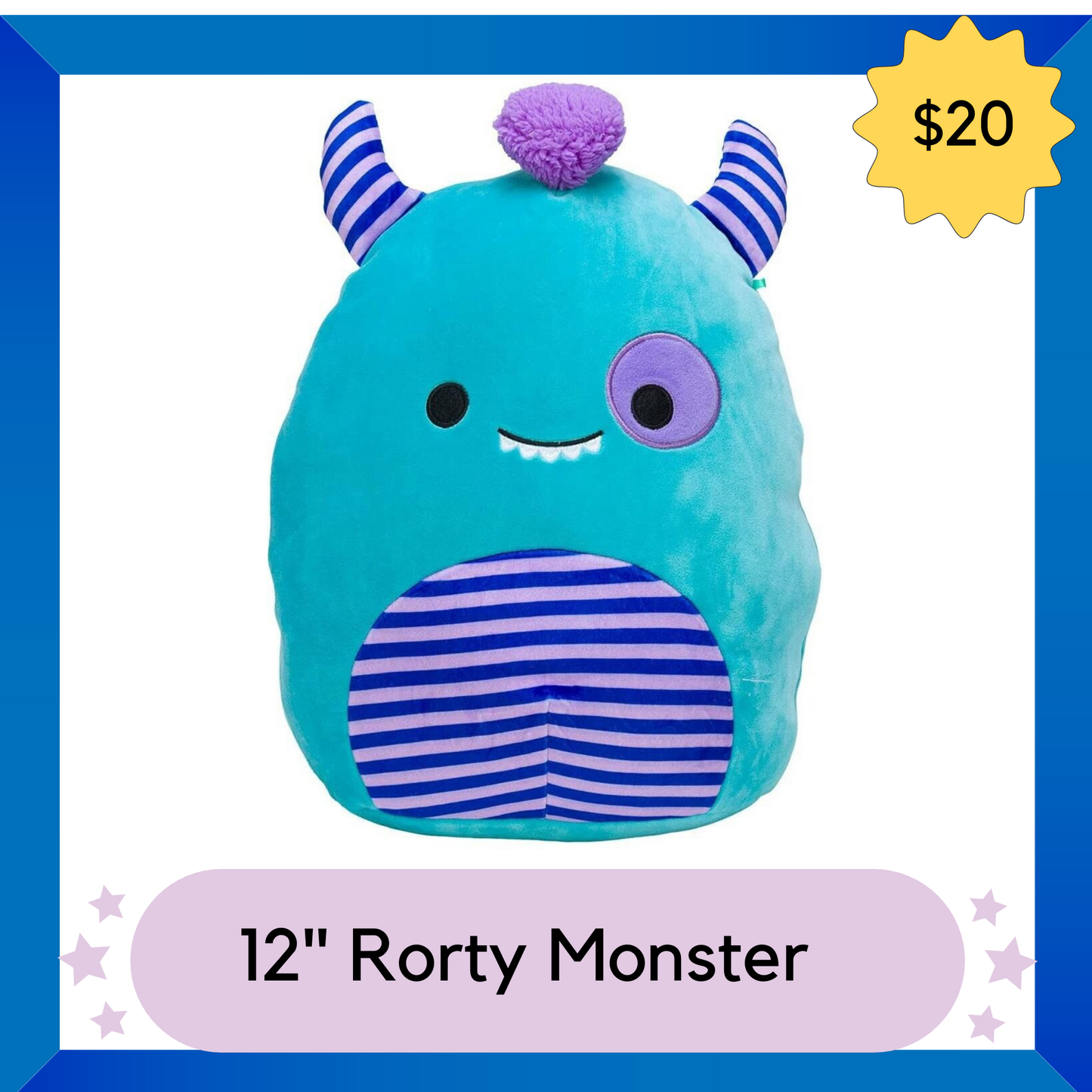 Squishmallows Plush -- Rorty Monster