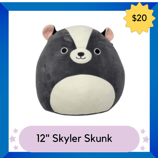 Squishmallows Plush -- Skylar Skunk