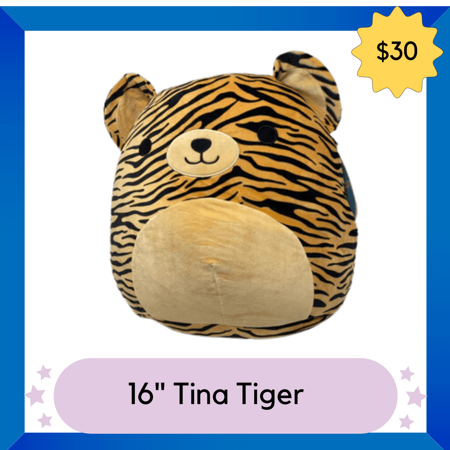 Squishmallows Plush -- Tina Tiger