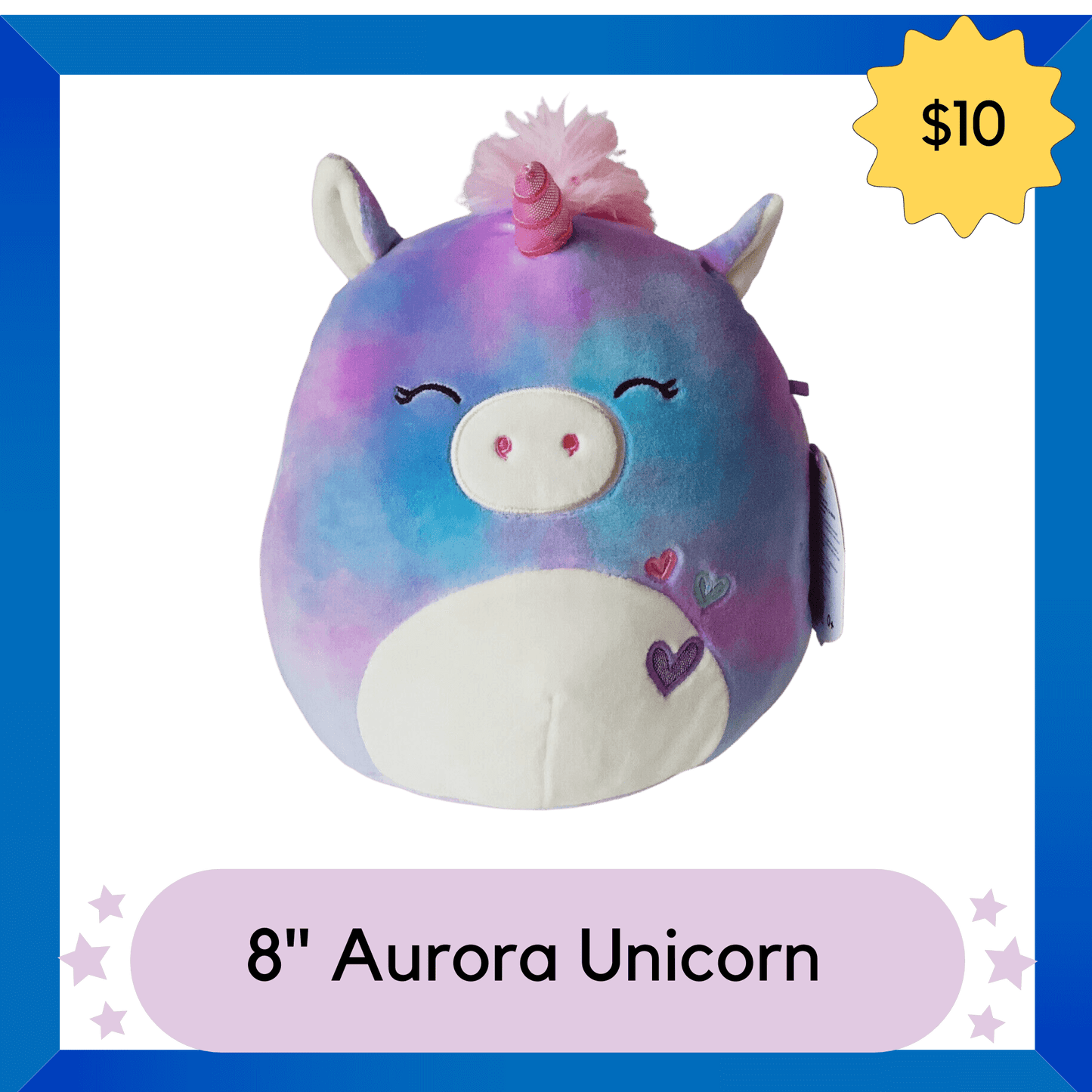 Squishmallows Plush -- Aurora Unicorn